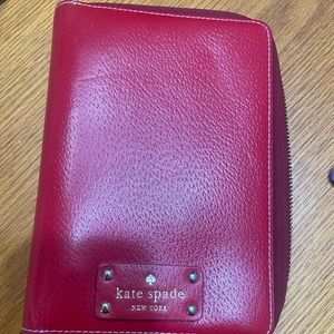 Red Kate Spade day planner